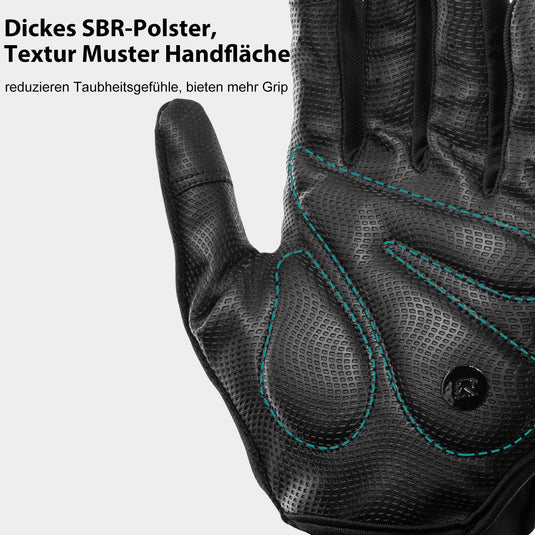 ROCKBROS Reithandschuhe Full Finger SBR Herren Sporthandschuhe M-XXL
