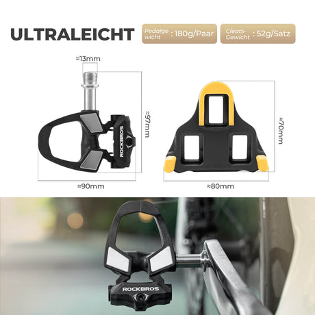 ROCKBROS SPD Fahrradpedale – Einstellbare Spannung für individuellen Halt