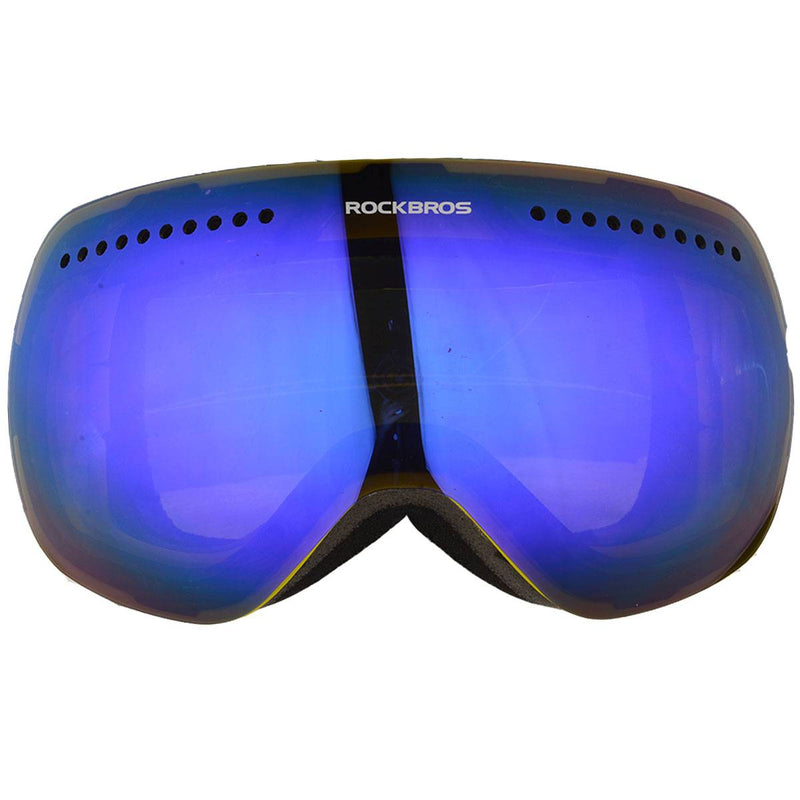 Laden Sie das Bild in Galerie -Viewer, ROCKBROS Skibrille für Damen und Herren Anti-Nebel UV400 Schutz Skibrille Gelb
