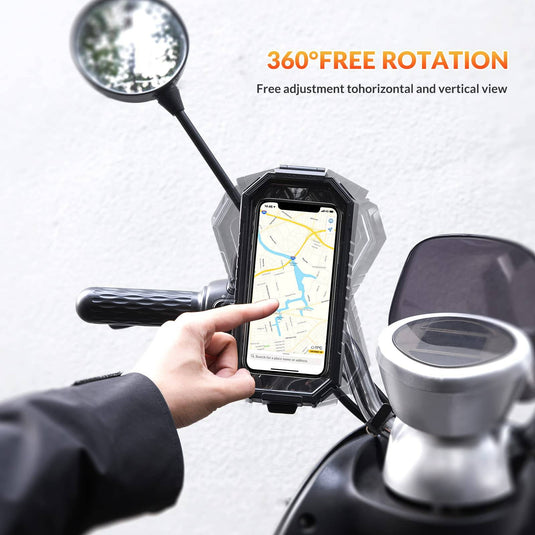 Faneam Motorrad Handyhalterung 360°Drehbar Smartphone Halter für Motorrad  Rückspiegel Handy Motorrad Handyhalter Anti-Shake Moped Handyhalterung für  Smartphone 5.4-7.2 Zoll : : Elektronik & Foto