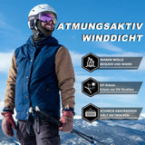 ROCKBROS Sturmhaube Herbst Winter Balaclava für Outdoorsports Unisex Dunkelgrau