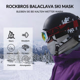 ROCKBROS Sturmhaube Herbst Winter Balaclava für Outdoorsports Unisex Hellgrau