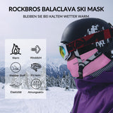 ROCKBROS Sturmhaube Herbst Winter Balaclava für Outdoorsports Unisex Rosa