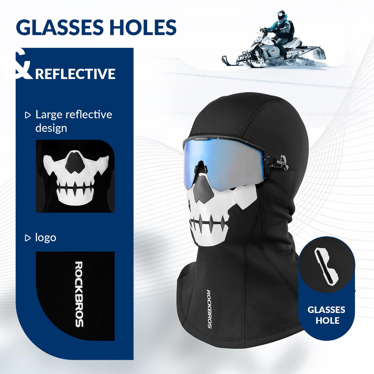 ROCKBROS Sturmhauben Fahrrad Balaclava – Outdoor Sports Winter