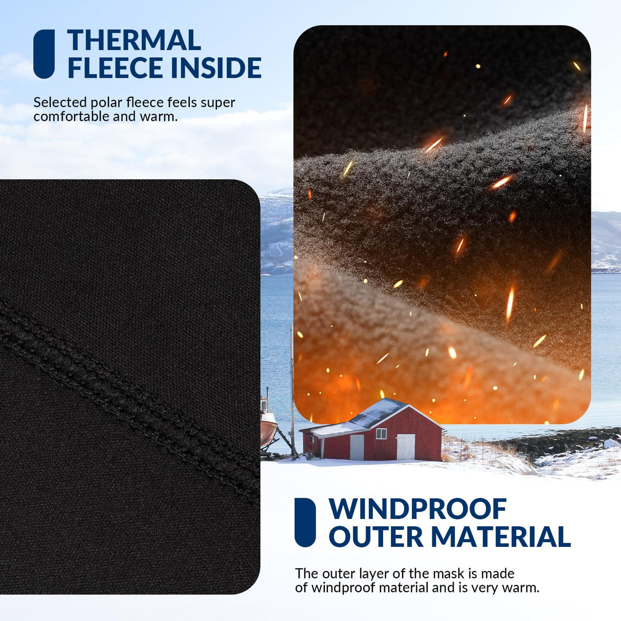 ROCKBROS Sturmhauben Fahrrad Balaclava – Outdoor Sports Winter