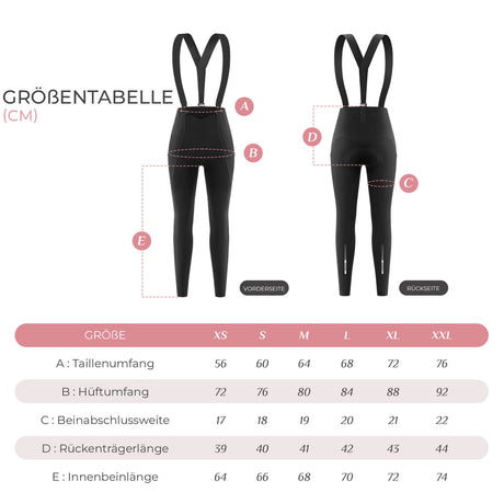 ROCKBROS TVI Damen Fahrrad-Trägerhose – Perfekter Komfort bei jeder Temperatur!​