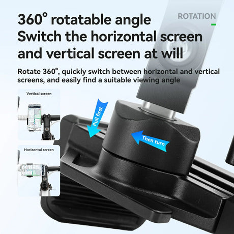 ROCKBROS Uchwyt na Telefon z Szybkim Zwalnianiem Rowerowy I Motocyklowy Uchwyty na telefon