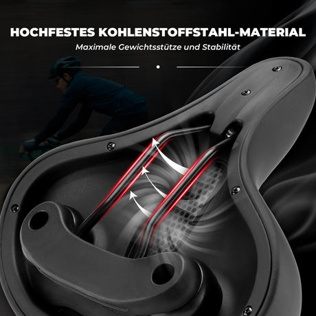 ROCKBROS wasserdichter Fahrradsattel mit stylischem Aufdruck, komfortabel und langlebig