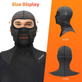ROCKBROS windproof winter balaclava, full-face mask with glasses holes in grey#Color_Grey