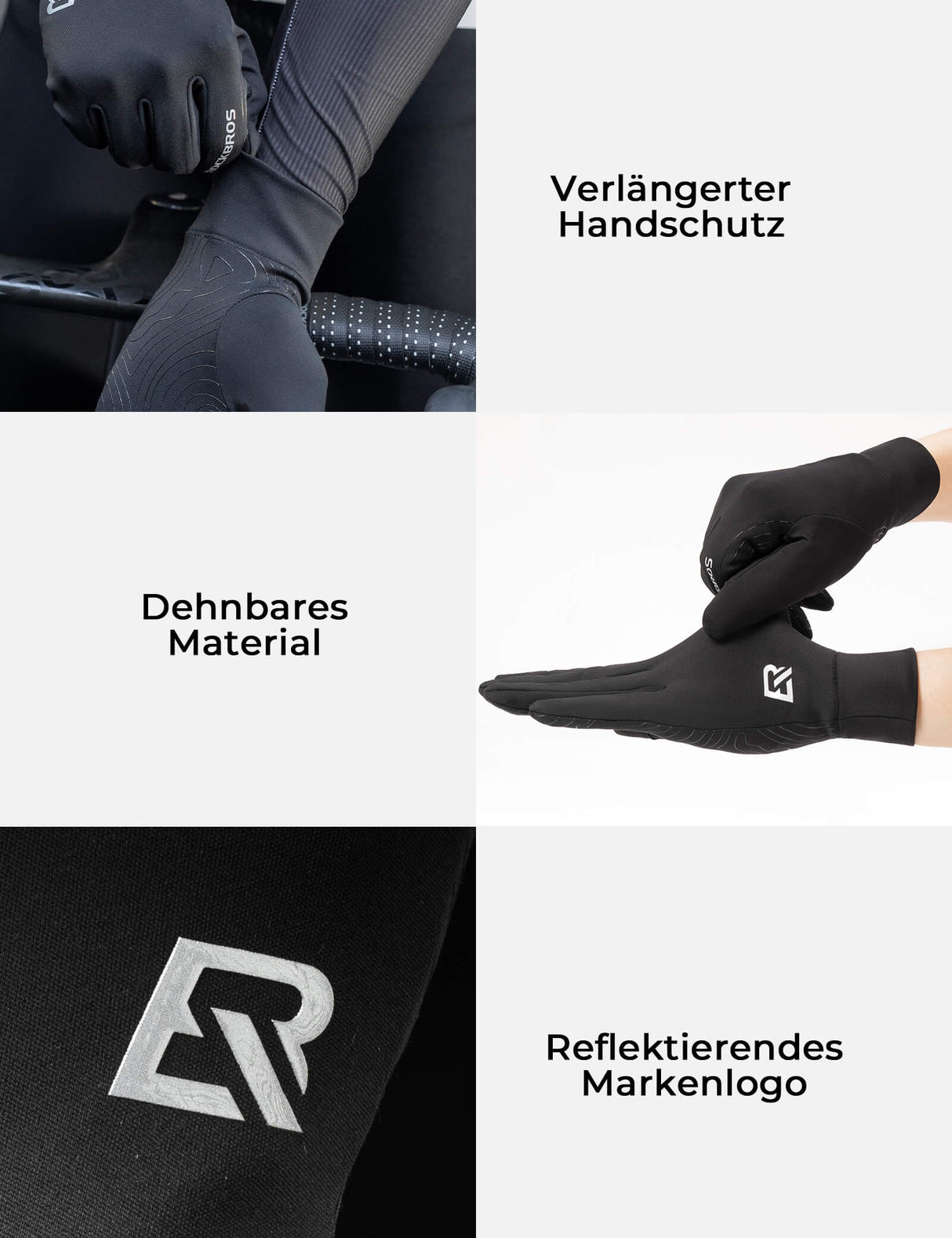 ROCKBROS Winter-Fahrradhandschuhe – Warm, sicher & griffsicher!​