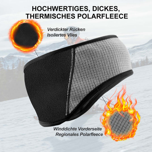 ROCKBROS Winter Thermo Radfahren Ohrwärmer Stirnbänder für Männer Frauen