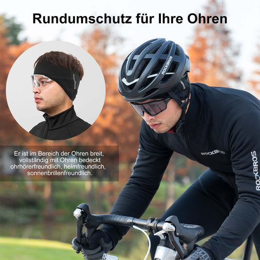ROCKBROS Winter Thermo Radfahren Ohrwärmer Stirnbänder für Männer Frauen
