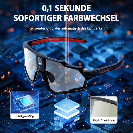 ROCKBROS electronic self-tinting glasses intelligent cycling glasses –  ROCKBROS-EU