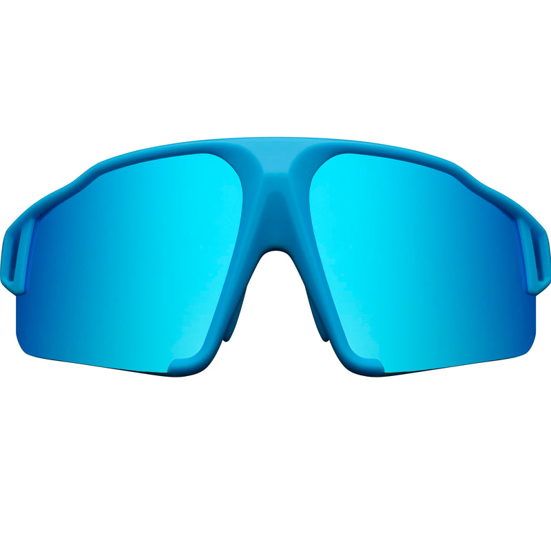 Laden Sie das Bild in Galerie -Viewer, ROCKBROS polarisierte Sonnenbrille mit UV400 Schutz Hellblau Unisex
