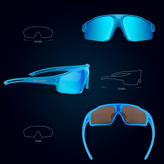 ROCKBROS polarized sunglasses with UV400 protection light blue unisex –  ROCKBROS-EU