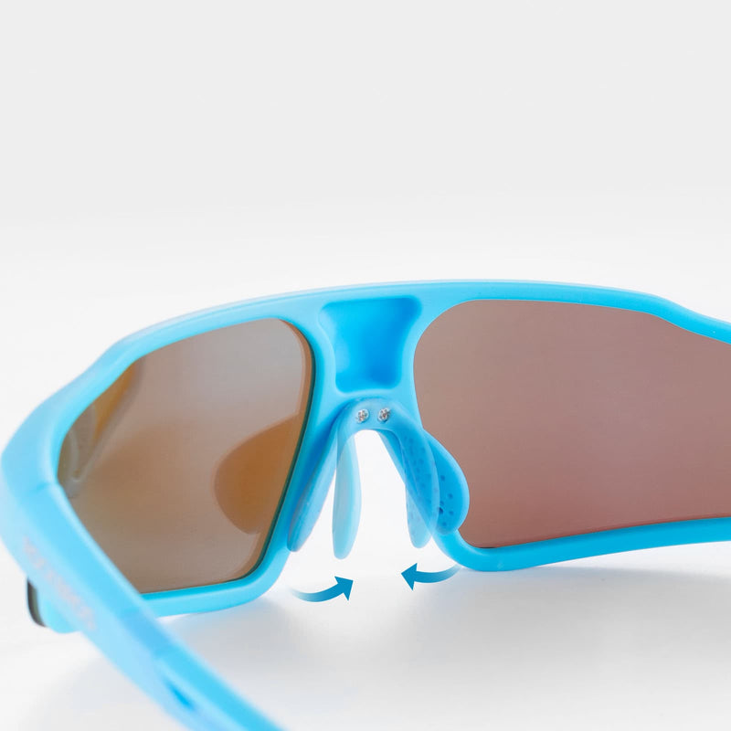 Carica immagine in Galleria Viewer, ROCKBROS polarisierte Sonnenbrille mit UV400 Schutz Hellblau Unisex
