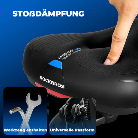 ROCKBROS wasserdicht Fahrradsattel für MTB & Rennrad aus Memory Foam - ROCKBROS-EU