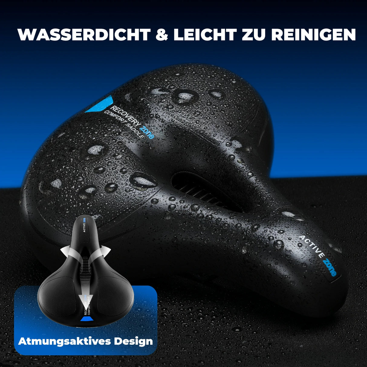 ROCKBROS wasserdicht Fahrradsattel für MTB & Rennrad aus Memory Foam - ROCKBROS-EU