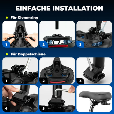 ROCKBROS wasserdicht Fahrradsattel für MTB & Rennrad aus Memory Foam - ROCKBROS-EU