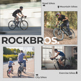 ROCKBROS atmungsaktiver Fahrradsattel mit Sattelbezug und Regenschutz, geeignet für alle Wetterbedingungen