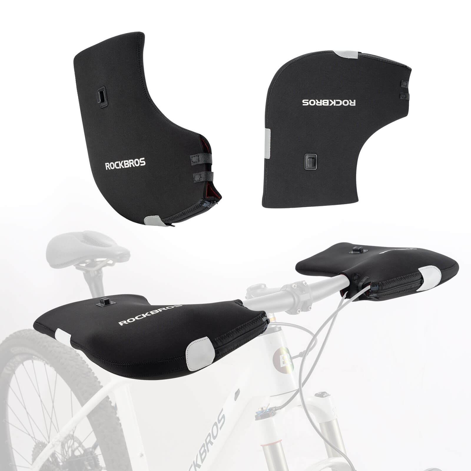 ROCKBROS Beheizte Wasserabweisend Fahrrad Lenkerstulpen