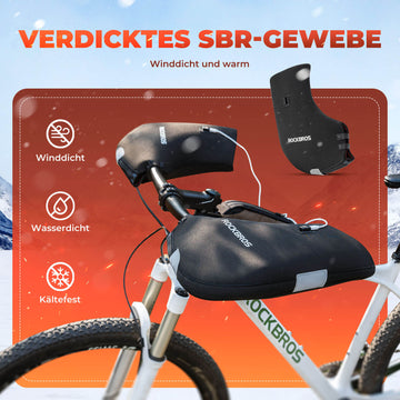 fahrradlenker stulpen ROCKBROS Beheizte Wasserabweisend Fahrrad Lenkerstulpen