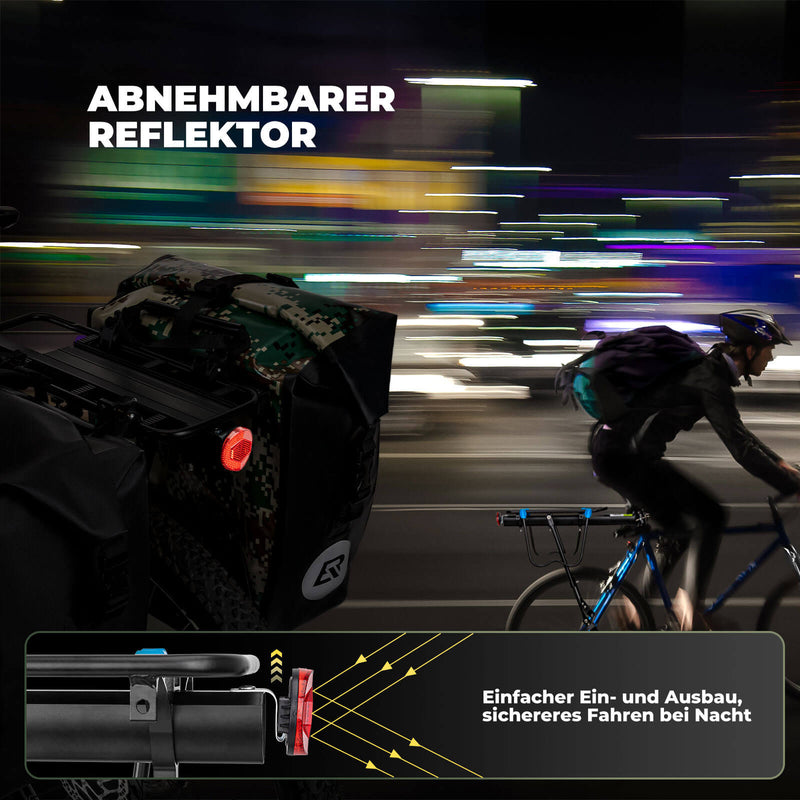 Cargue la imagen en el visor de la galería, ROCKBROS Fahrrad Gepäckträger mit Reflektor und Schnellspanner 24-29 Zoll
