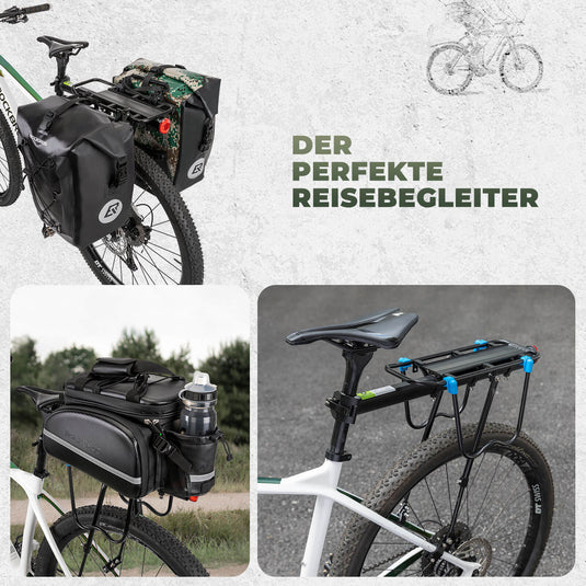 ROCKBROS Fahrrad Gepäckträger mit Reflektor und Schnellspanner 24-29 Zoll