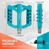 ROCKBROS Fahrradpedale 9/16 Zoll, Mountainbike Pedale aus Nylonfaser