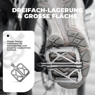 ROCKBROS Fahrradpedale aus Titanlegierung 3-Lager MTB-Pedale Plattform   ROCKBROS-DE