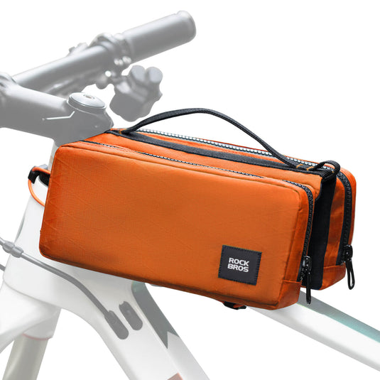 ROCKBROS Fahrradtasche Rahmentasche mit Schultergurt Oberrohrtasche-Orange