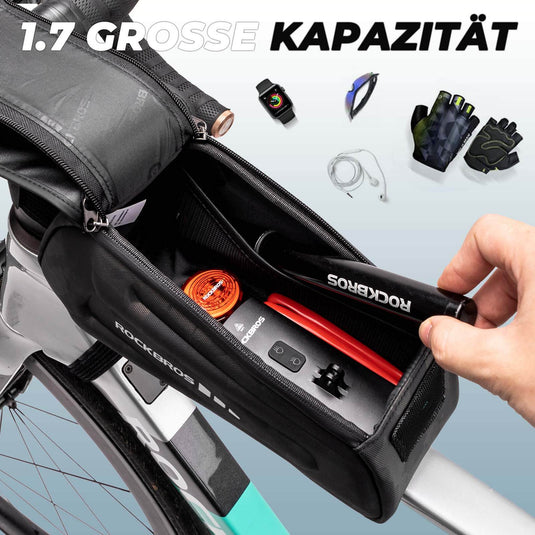 ROCKBROS Fahrradtasche Wasserdicht Handytasche Touchscreen für Smartphone 6,8 Zoll-Camouflage