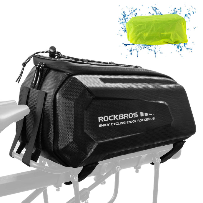 ROCKBROS Fahrrad Gepäckträgertasche Wasserdicht 9L mit Regenschutz und Schultergurt