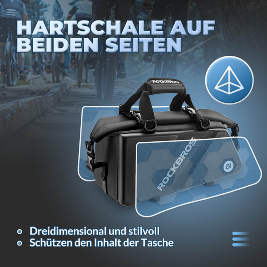 ROCKBROS Gepäckträgertasche Reflektierend Transporttasche 11,6 L mit Schultergurt