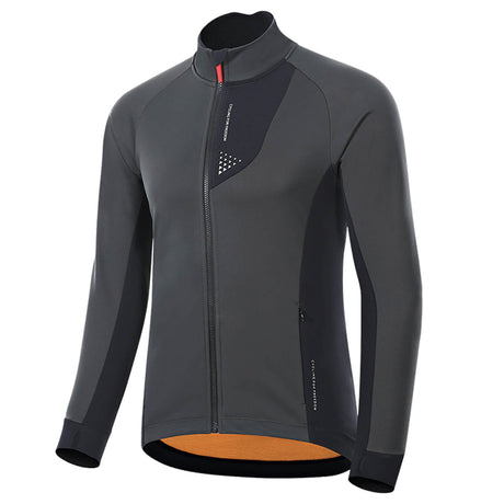 ROCKBROS Herren Winter Fahrradjacke, winddichte und atmungsaktive Jacke mit Fleecefutter für Radfahren im Winter