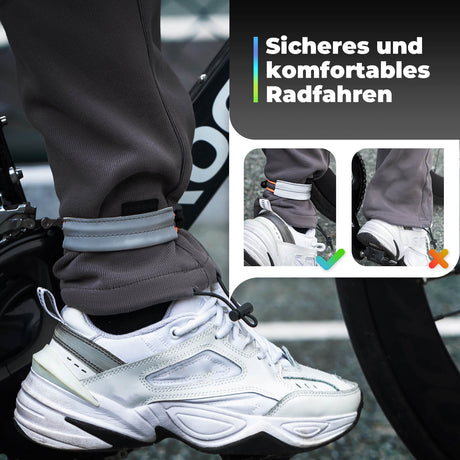 ROCKBROS Reflektierendes Hosenband für Radfahren