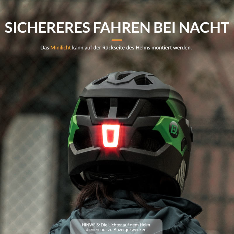 Chargez l&#39;image dans la visionneuse de la galerie, ROCKBROS Kinderhelm BMX MTB Downhill Helm mit Abnehmbarem Kinnschutz und Krempe
