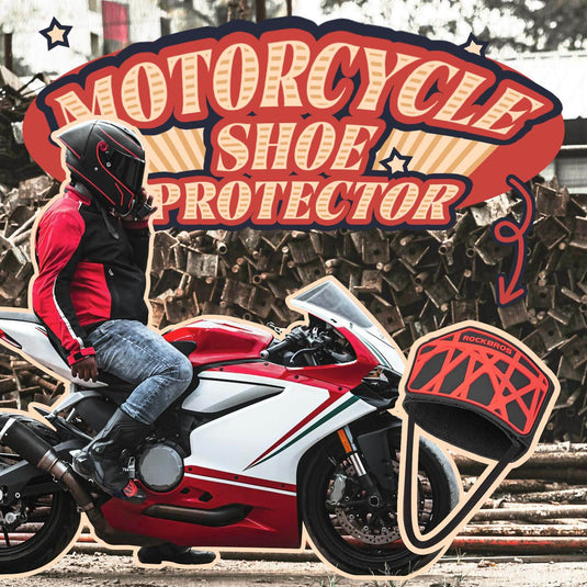 ROCKBROS Motorrad Schaltpad Antiskid Schaltschutz Verstellbar Schuhschutz Motorrad Zubehör