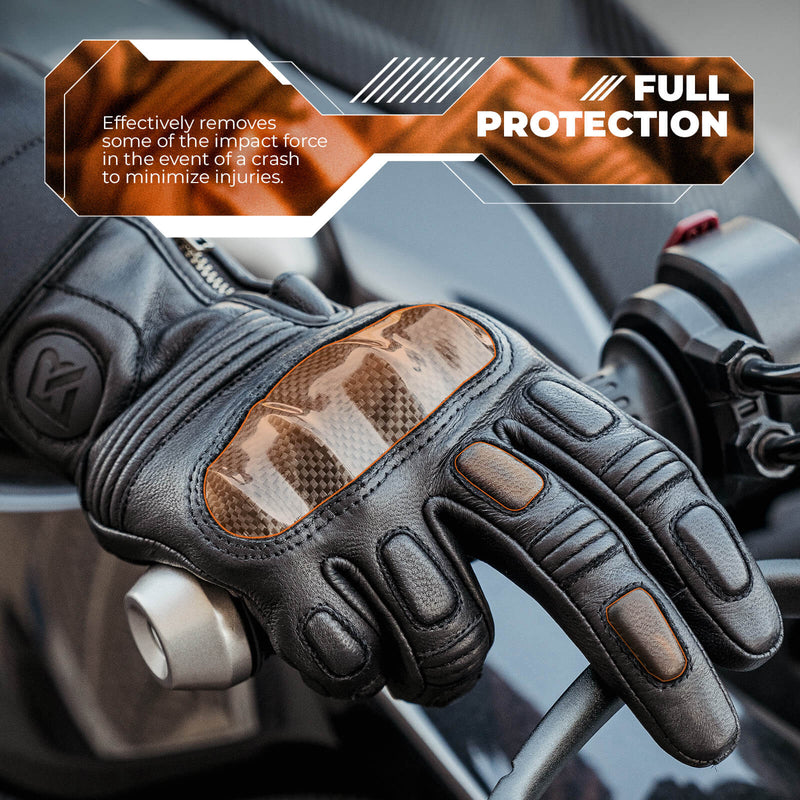 Carica immagine in Galleria Viewer, ROCKBROS Motorradhandschuhe Touchscreen Leder Vollfinger Handschuhe Amtungsaktiv
