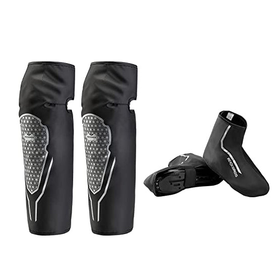 ROCKBROS Ochraniacze Na Nogi Wodoodporne Ochraniacze Rowerowe Zestaw Termiczne-TT017 Nogawki