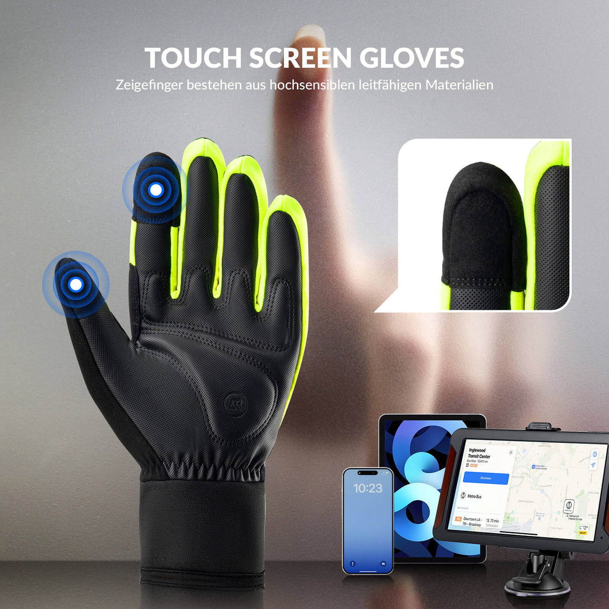 ROCKBROS Thermo Handschuhe Radfahren Ski Touchscreen