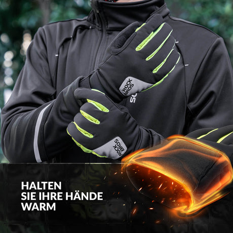 ROCKBROS Thermo Handschuhe Radfahren Ski Touchscreen