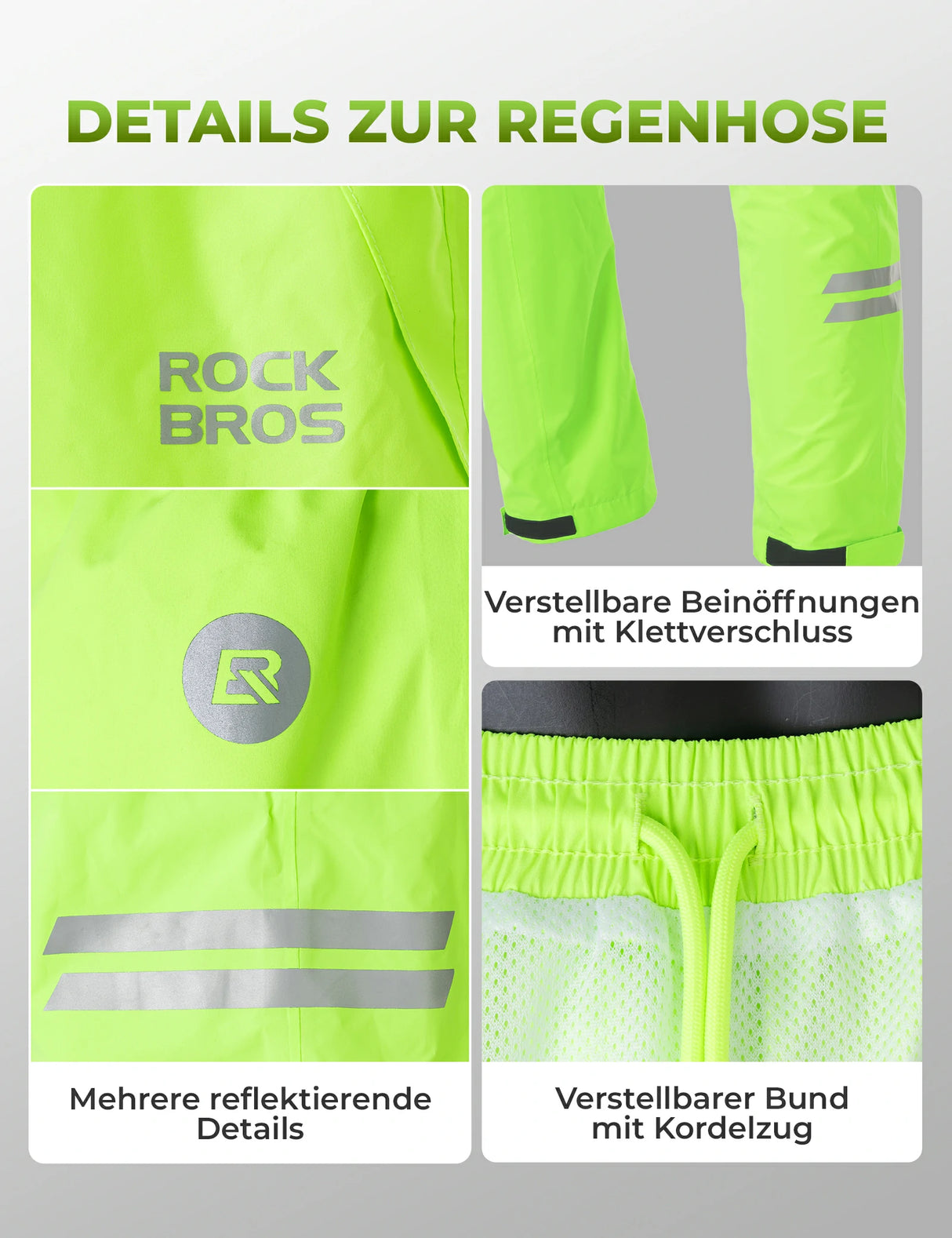 ROCKBROS Regen-Set Wasserdicht Atmungsaktiv