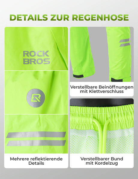 ROCKBROS Regen-Set Wasserdicht Atmungsaktiv