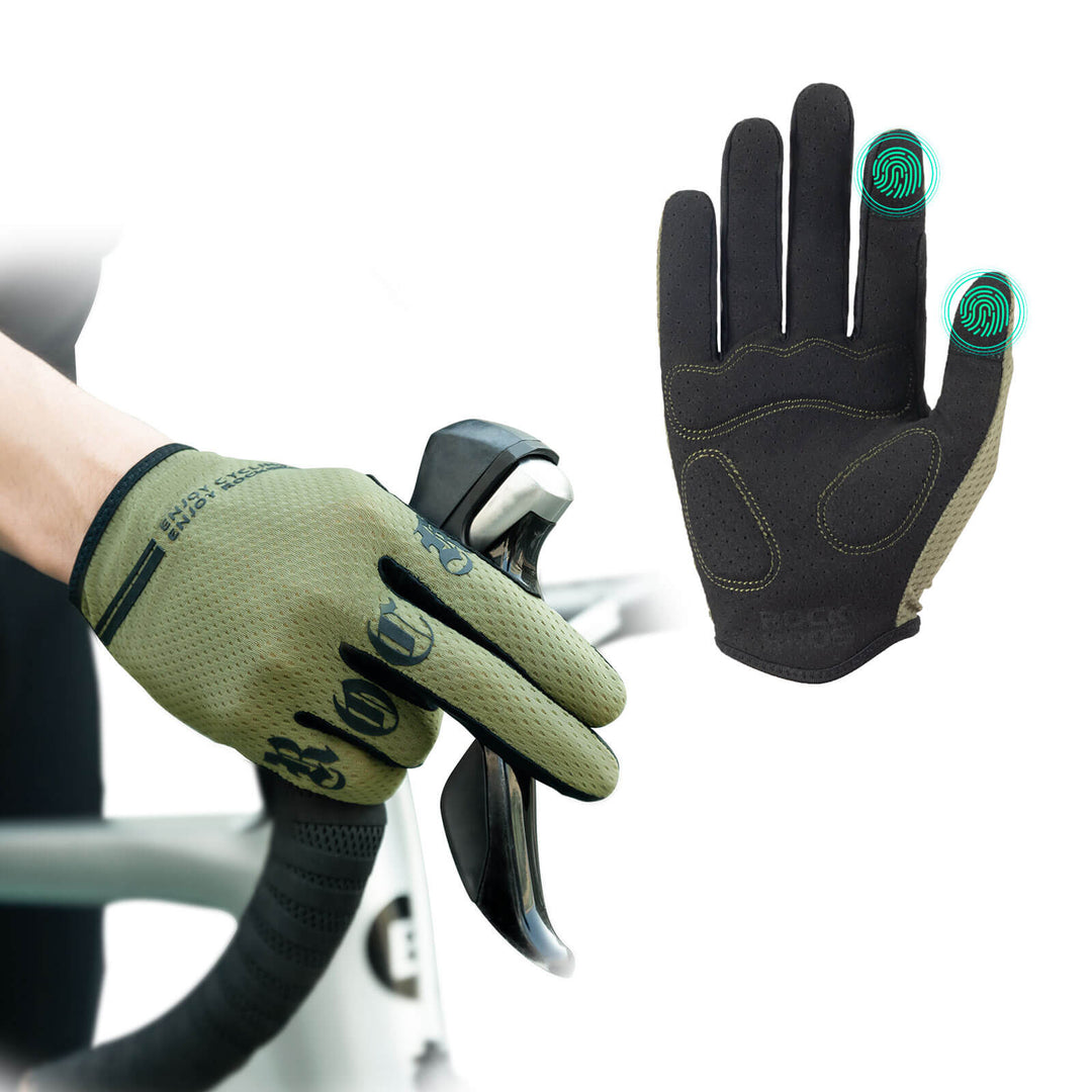 touchscreen-handschuhe ROCKBROS Fahrradhandschuhe Vollerfinger Touchscreen Handschuhe – ROCKBROS-DE