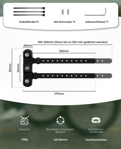 ROCKBROS Universal Flaschenhalter für Fahrrad, einfach zu montieren