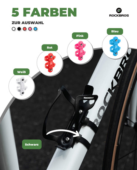 ROCKBROS Universal Flaschenhalter für Fahrrad, einfach zu montieren