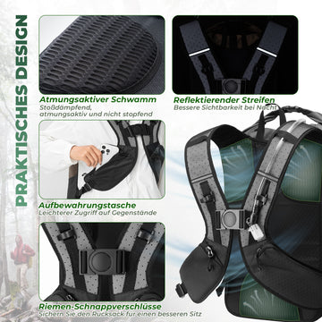 kleiner wanderrucksack wasserdicht ROCKBROS Wanderrucksack Wasserdicht Split 2 in 1 Rucksack für Fahrrad – ROCKBROS-DE