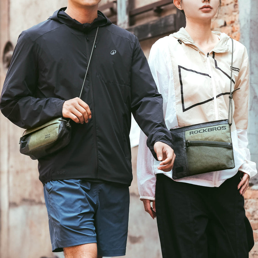 ROCKBROS 2-in-1 Lenkertasche Umhängetasche mit Schultergurt 1.5L