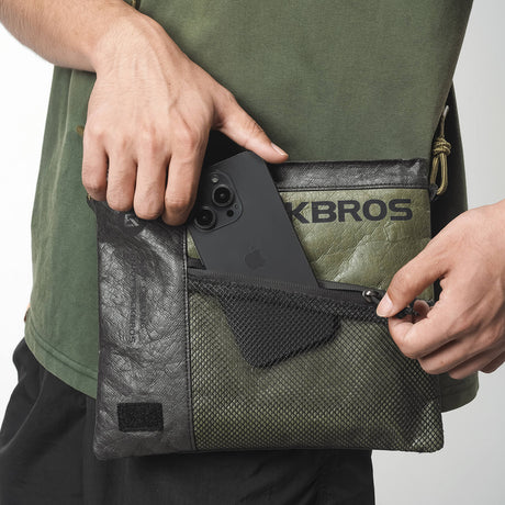 ROCKBROS 2-in-1 Lenkertasche Umhängetasche aus Tyvek® mit Schultergurt 1.5L